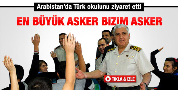 Özel Riyad'da Türk okulunu ziyaret etti
