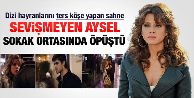 Kadir ve Aysel'in ateşli öpüşme sahnesi