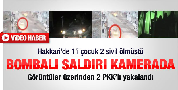 Hakkari'deki bombalı saldırı kamerada - Video