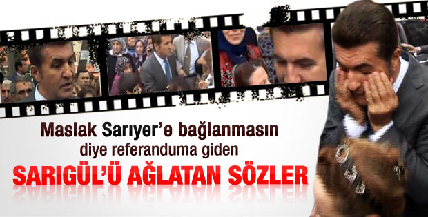 Bizi ayıramayacaklar sözleri Mustafa Sarıgül'ü ağlattı