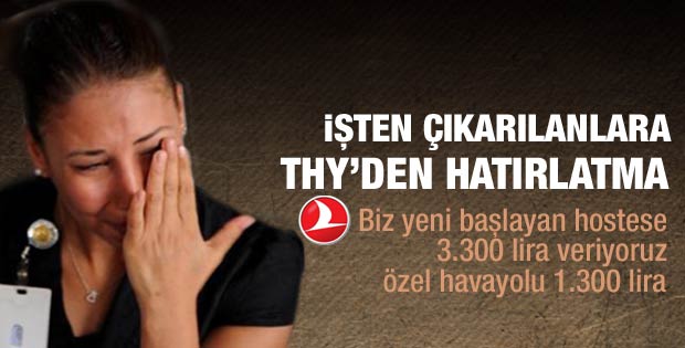 THY'den işten çıkarılanlara hatırlatma