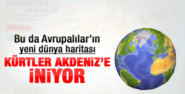 Bir sözde Kürdistan haritası da Avrupa'dan