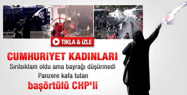Ulus'ta tazyikli suya direnen iki Cumhuriyet kadını