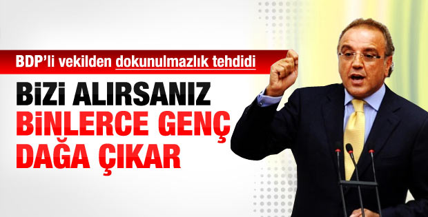 Sakık: Bizi TBMM'den alırsanız gençler dağa çıkar