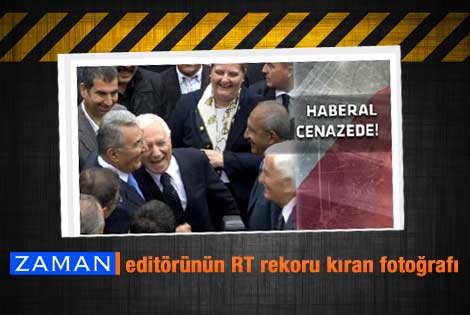 Haberal'ın cenazesinde kahkaha fotoğrafı