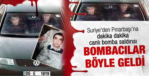 Teröristler Pınarbaşı'na böyle geldi