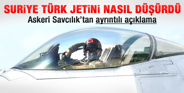 Askeri Savcılık'tan düşen Türk jeti ile ilgili açıklama