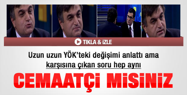 YÖK Başkanı'na cemaatçi misiniz sorusu - izle