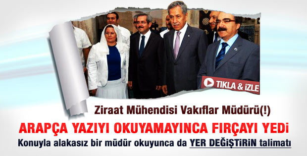 Arınç müdürü kameralar önünde fırçaladı