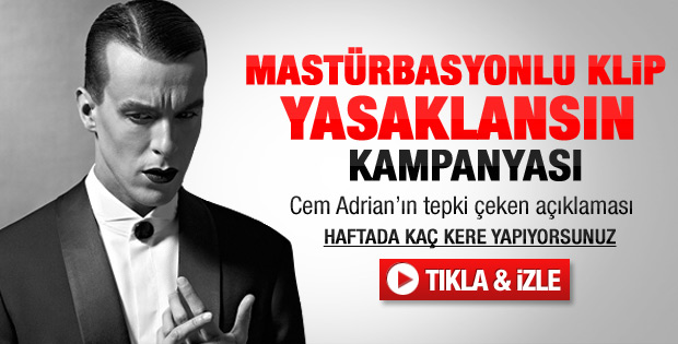 Cem Adrian'ın mastürbasyonlu klibi tepki çekti - izle