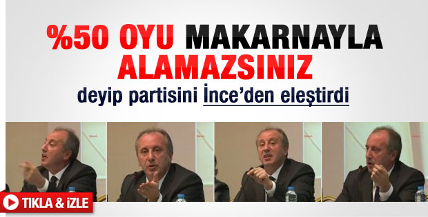 Muharrem İnce'den makarnacı çıkışı
