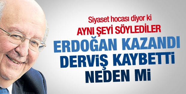 Ersin Kalaycıoğlu: Erdoğan oy aldı Derviş alamadı çünkü..