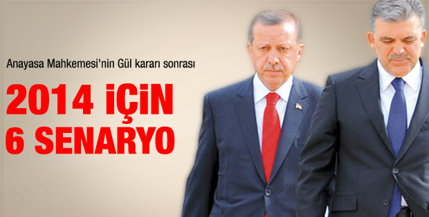 AYM'nin Gül kararı sonrası 6 senaryo