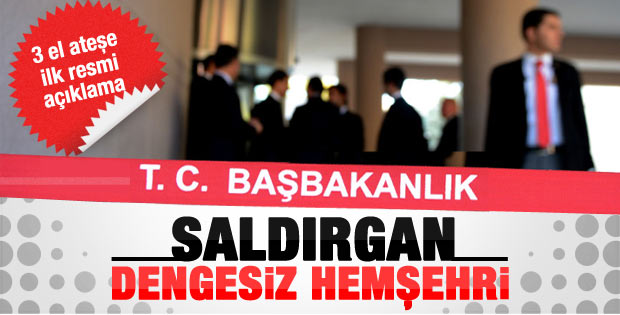Başbakanlık'taki silah sesleriyle ilgili açıklama