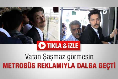 Tartışılan metrobüs reklamına komik misilleme