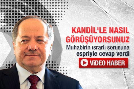 PKK sorusuna Barzani'den esprili yanıt - Video