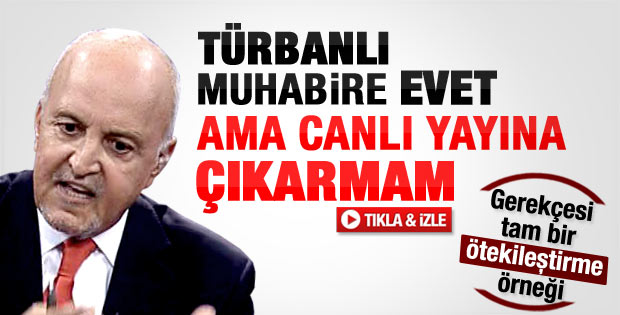 Kanal D'de niye türbanlı yok sorusuna Birand'dan cevap