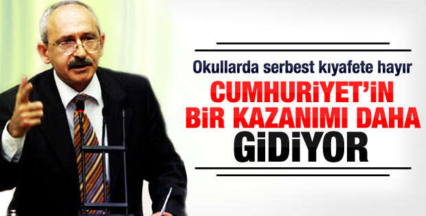 Kılıçdaroğlu: Okulda kısa kolu yasaklamak sapıklıktır