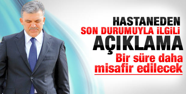 Gül'ün rahatsızlanma nedeni belli oldu