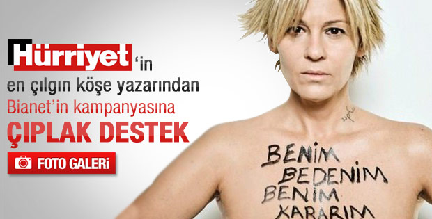Ayşe Arman'dan çıplak protesto – Galeri