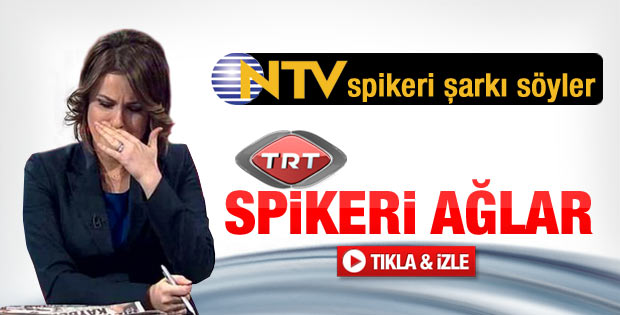 TRT spikeri canlı yayında gözyaşlarına boğuldu