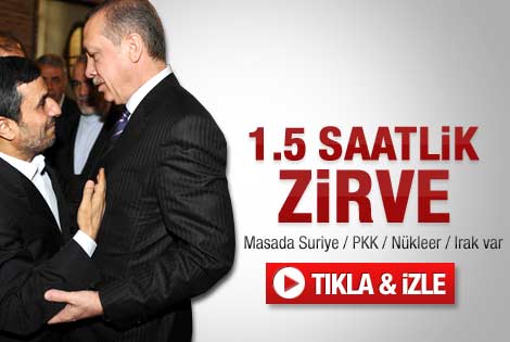 Erdoğan-Ahmedinejad görüşmesi sona erdi