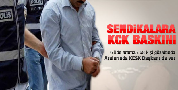 Ankara'da KCK operasyonu: Eğitim Sen'de arama