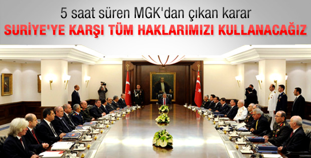 MGK sonrası uçak açıklaması