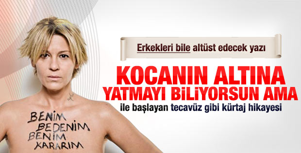 Ayşe Arman'dan tecavüz gibi kürtaj hikayesi