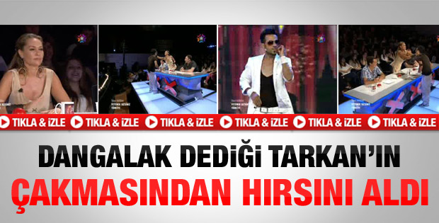 Tarkan'ın çakmasından hırsını aldı - Video