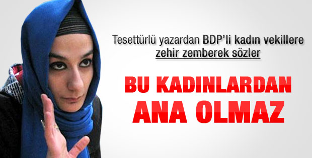 Esra Elönü: BDP'li kadınlardan ana olmaz