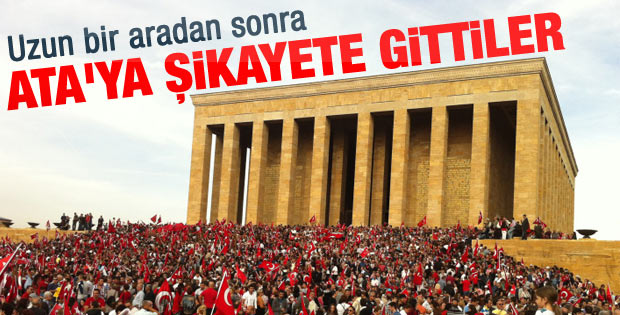 Binlerce kişi Anıtkabir'de Ata'sına kavuştu