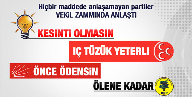 Anayasada tek bir maddede uzlaştılar: Milletvekili zammı