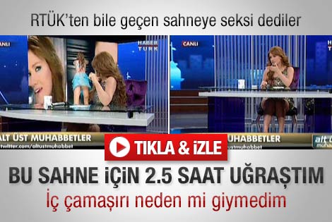 Hilal Cebeci bu sahneyi 2 buçuk saatte çekmiş - izle