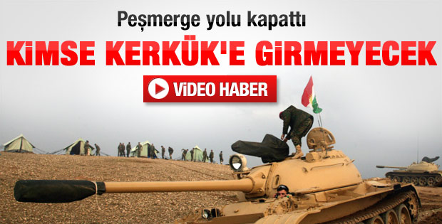 Peşmerge Kerkük yolunu kapattı