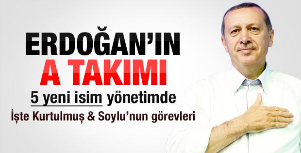 AK Parti A takımında görev dağılımı