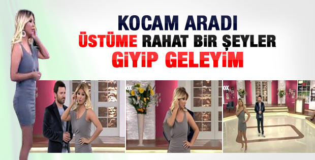 Songül Karlı eşi kızınca kıyafetini değiştirdi - Video