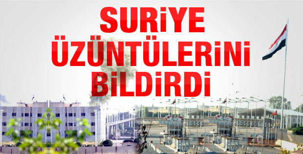 Suriye'den başsağlığı mesajı