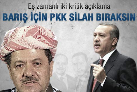 Barzani ve Erdoğan'dan ortak çağrı