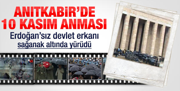 Anıtkabir'deki resmi 10 Kasım anma töreni