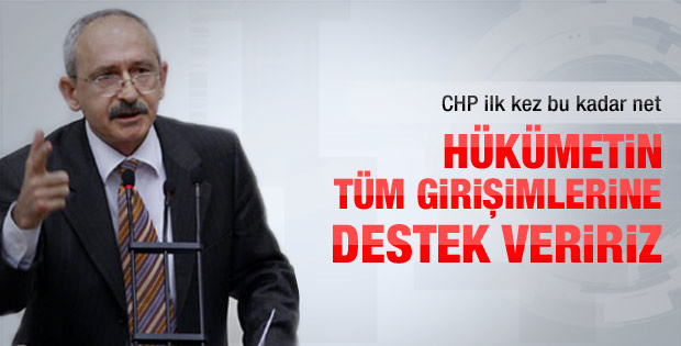 CHP'den hükümete Suriye konusunda tam destek
