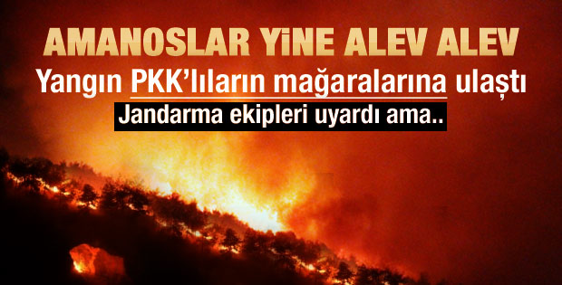 Amanos Dağları yine alev alev