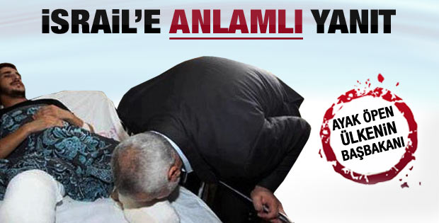 İsmail Heniye vatandaşının ayağını öptü