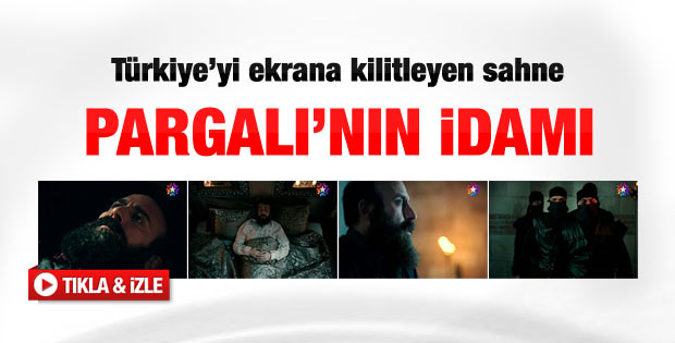 Muhteşem Yüzyıl'da Pargalı'nın idamı