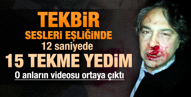 Barbaros Şansal'ın dayak yediği anlar güvenlik kamerasında