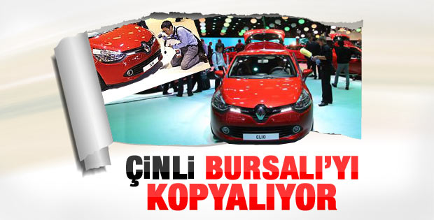 Çinliler Paris'te Bursalı Renault Clio'yu kopyalıyor