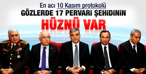 17 şehit sonrası protokolde hüzünlü bakışlar