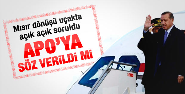 Erdoğan uçakta Öcalan sorusunu cevapladı