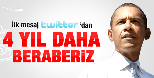 Obama Twitter'dan ABD'lilere teşekkür etti