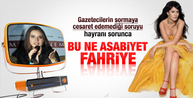 Fahriye Evcen'i şaşırtan soru